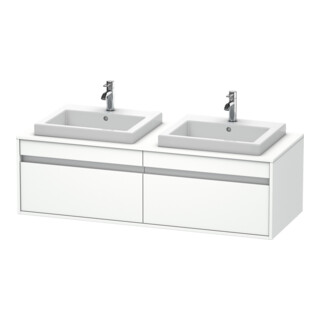 Duravit Waschtischunterschrank Ketho 140x55x42,6cm, f EWT, 2 AZ, B bs, we m