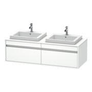 Duravit Waschtischunterschrank Ketho 140x55x42,6cm, f EWT, 2 AZ, B bs, we m