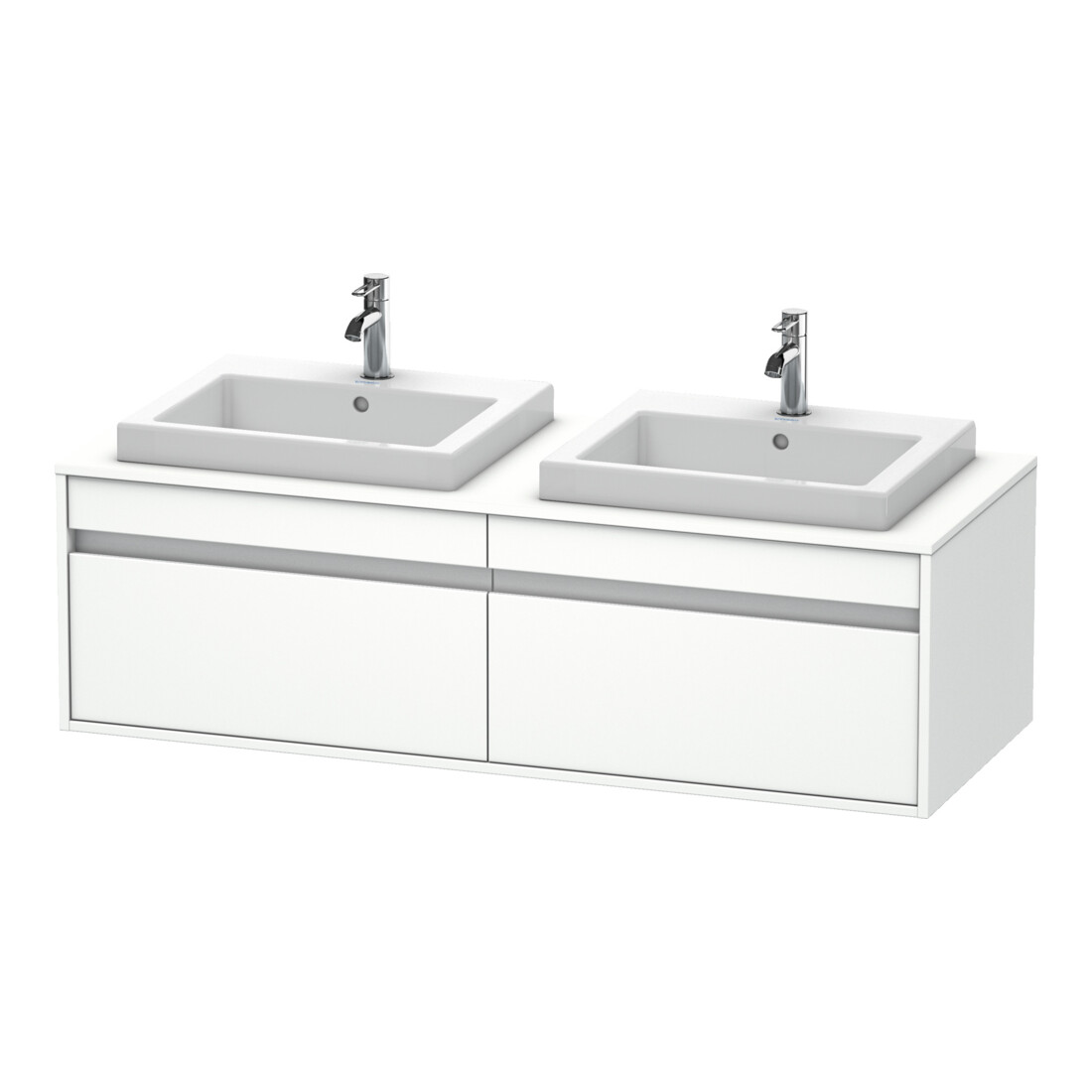 Duravit Waschtischunterschrank Ketho 140x55x42,6cm, f EWT, 2 AZ, B bs, we m