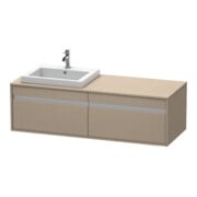 Duravit Waschtischunterschrank Ketho 140x55x42,6cm, f EWT, 2 AZ, B li, lei
