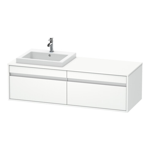 Duravit Waschtischunterschrank Ketho 140x55x42,6cm, f EWT, 2 AZ, B li, we m