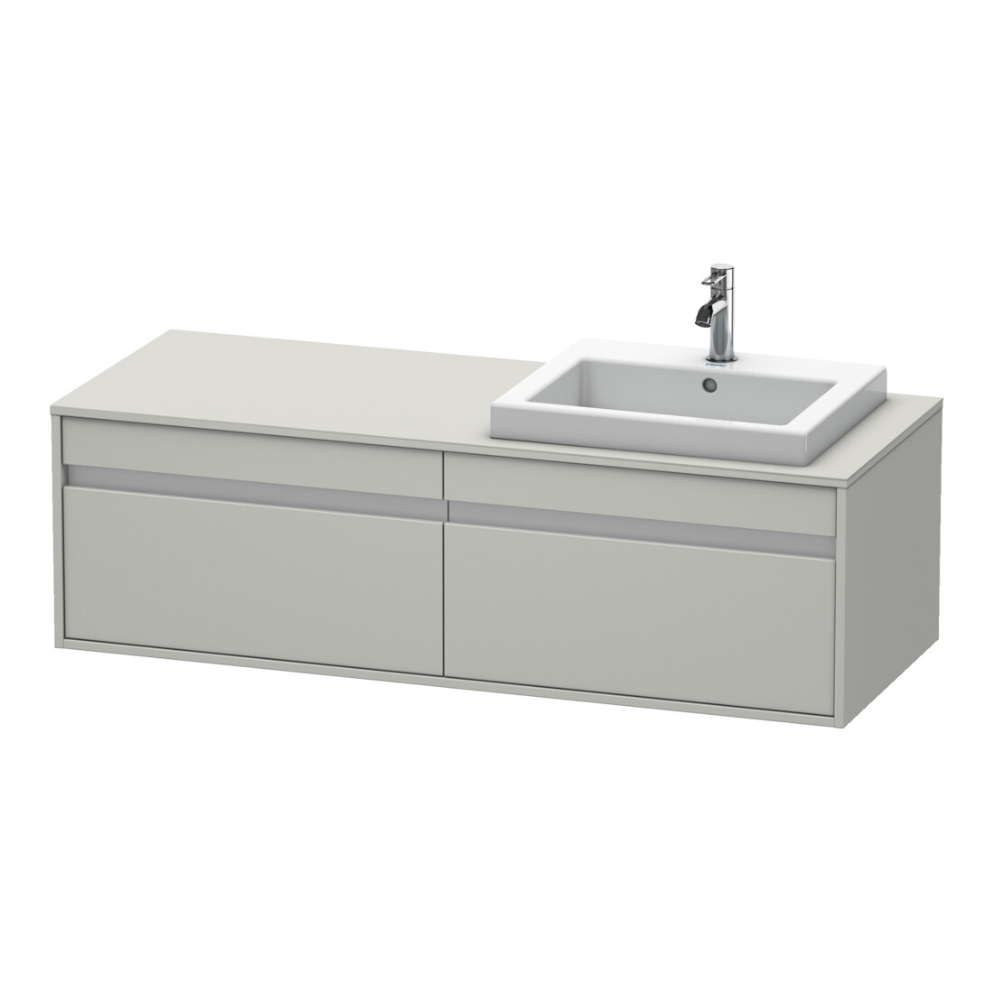 Duravit Waschtischunterschrank Ketho 140x55x42,6cm, f EWT, 2 AZ, B r, bg m