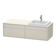 Duravit Waschtischunterschrank Ketho 140x55x42,6cm, f EWT, 2 AZ, B re, Tau-1