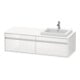 Duravit Waschtischunterschrank Ketho 140x55x42,6cm, f EWT, 2 AZ, B re, we hgl-1