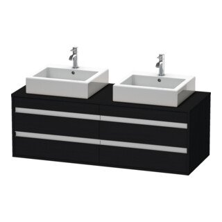 Duravit Waschtischunterschrank Ketho 140x55x49,6cm, f AWT, 4 La, B bs, Ei sw