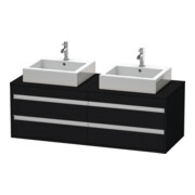 Duravit Waschtischunterschrank Ketho 140x55x49,6cm, f AWT, 4 La, B bs, Ei sw