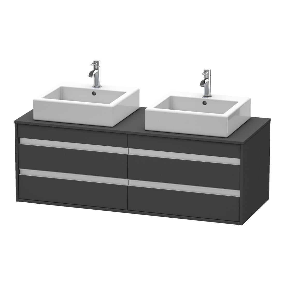 Duravit Waschtischunterschrank Ketho 140x55x49,6cm, f AWT, 4 La, B bs, gr ma