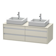 Duravit Waschtischunterschrank Ketho 140x55x49,6cm, f AWT, 4 La, B bs, Tau