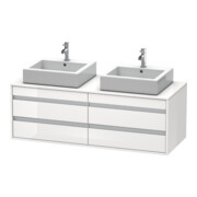 Duravit Waschtischunterschrank Ketho 140x55x49,6cm, f AWT, 4 La, B bs, we hgl