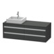 Duravit Waschtischunterschrank Ketho 140x55x49,6cm, f AWT, 4 La, B L, gr ma-1
