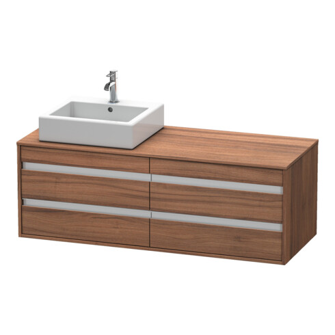 Duravit Waschtischunterschrank Ketho 140x55x49,6cm, f AWT, 4 La, B L, N Nat