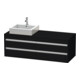Duravit Waschtischunterschrank Ketho 140x55x49,6cm, f AWT, 4 La, B li, Ei sw-1