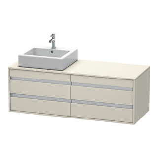 Duravit Waschtischunterschrank Ketho 140x55x49,6cm, f AWT, 4 La, B li, Tau