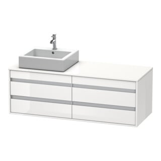 Duravit Waschtischunterschrank Ketho 140x55x49,6cm, f AWT, 4 La, B li, we hgl