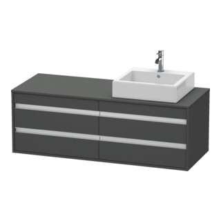 Duravit Waschtischunterschrank Ketho 140x55x49,6cm, f AWT, 4 La, B R, gr ma