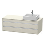 Duravit Waschtischunterschrank Ketho 140x55x49,6cm, f AWT, 4 La, B re, Tau-1