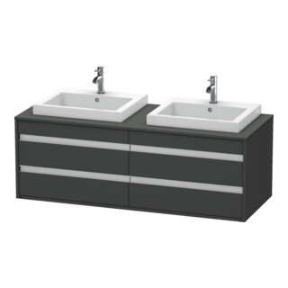 Duravit Waschtischunterschrank Ketho 140x55x49,6cm, f EWT, 4 La, B bs, gr ma