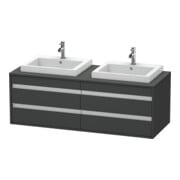 Duravit Waschtischunterschrank Ketho 140x55x49,6cm, f EWT, 4 La, B bs, gr ma