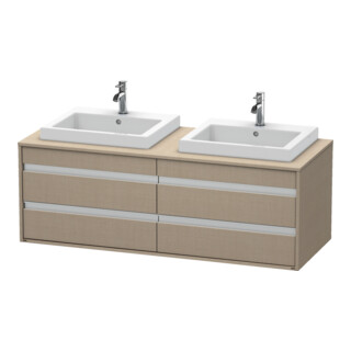 Duravit Waschtischunterschrank Ketho 140x55x49,6cm, f EWT, 4 La, B bs, lei