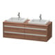 Duravit Waschtischunterschrank Ketho 140x55x49,6cm, f EWT, 4 La, B bs, N Nat-1