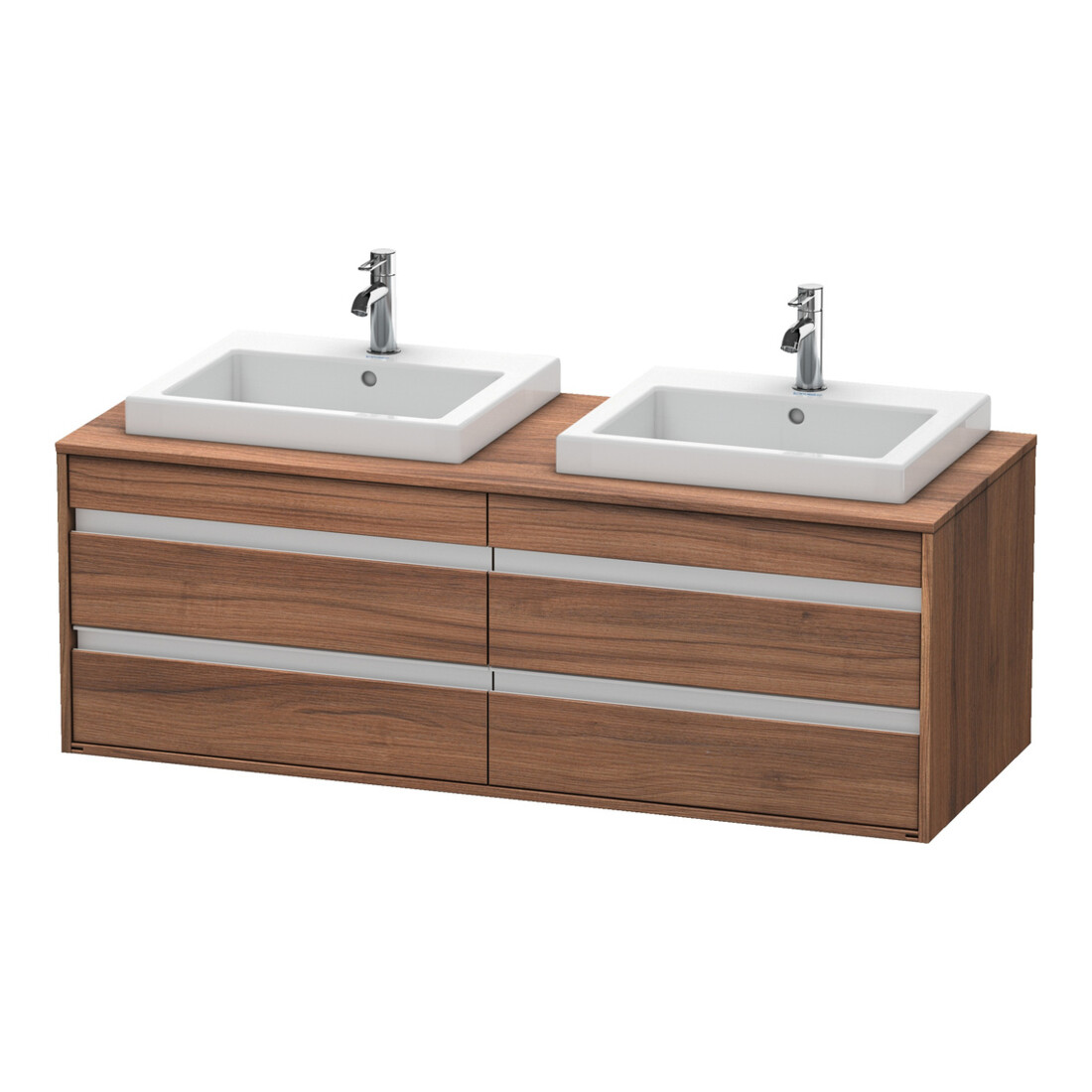 Duravit Waschtischunterschrank Ketho 140x55x49,6cm, f EWT, 4 La, B bs, N Nat