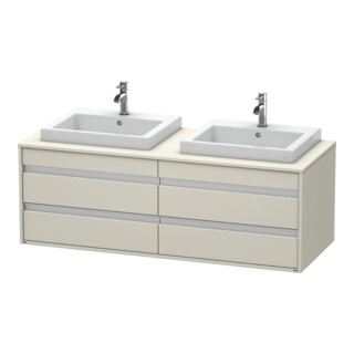 Duravit Waschtischunterschrank Ketho 140x55x49,6cm, f EWT, 4 La, B bs, Tau