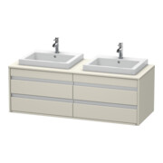 Duravit Waschtischunterschrank Ketho 140x55x49,6cm, f EWT, 4 La, B bs, Tau