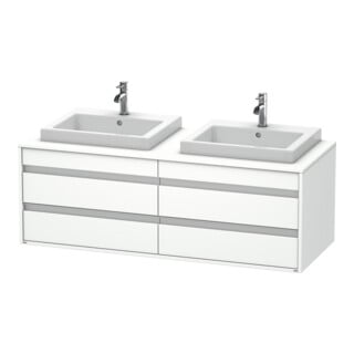 Duravit Waschtischunterschrank Ketho 140x55x49,6cm, f EWT, 4 La, B bs, we ma