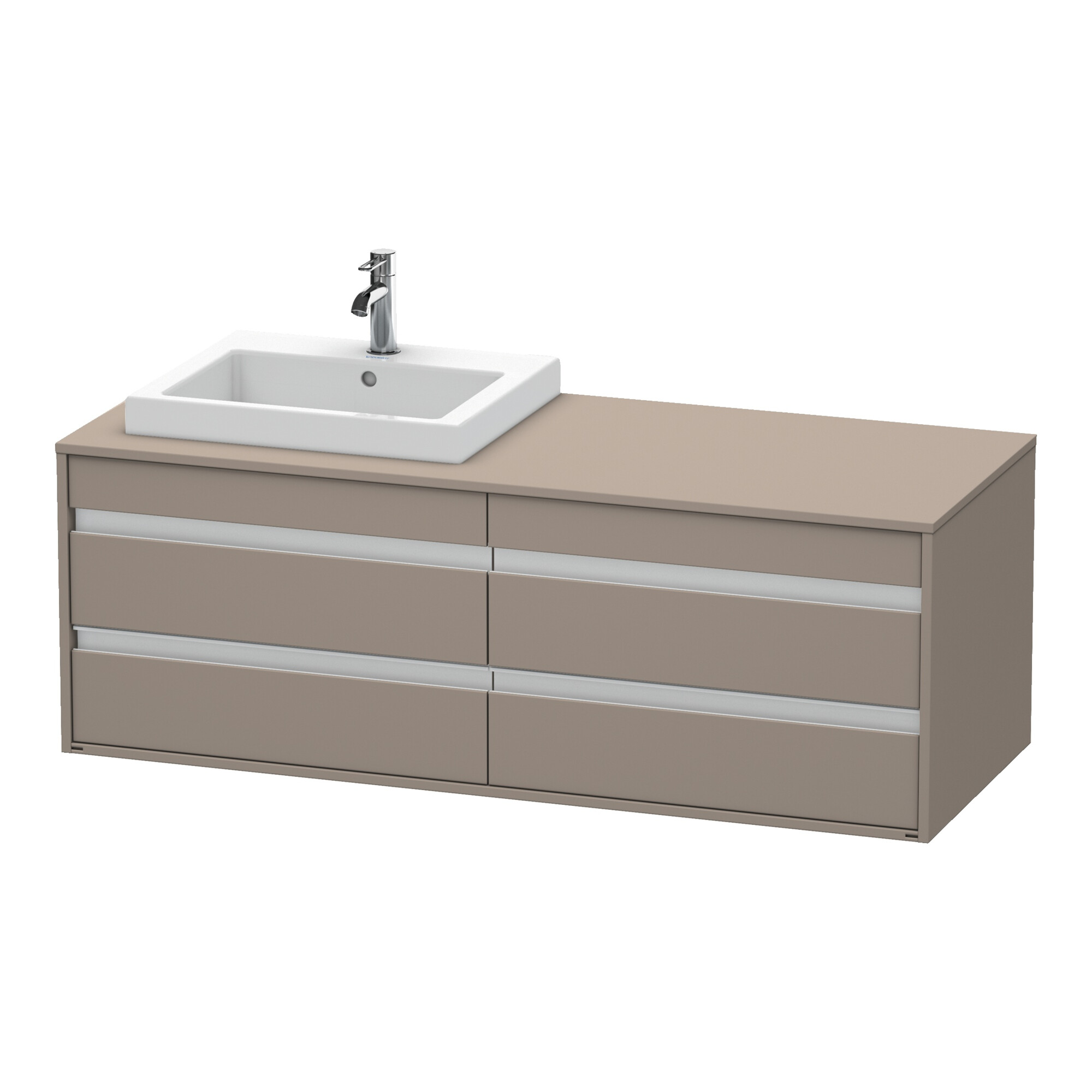 Duravit Waschtischunterschrank Ketho 140x55x49,6cm, f EWT, 4 La, B L, bas. ma