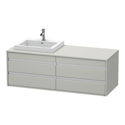 Duravit Waschtischunterschrank Ketho 140x55x49,6cm, f EWT, 4 La, B L, bg ma