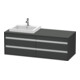 Duravit Waschtischunterschrank Ketho 140x55x49,6cm, f EWT, 4 La, B L, gr ma-1