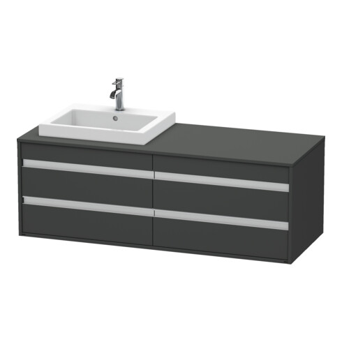 Duravit Waschtischunterschrank Ketho 140x55x49,6cm, f EWT, 4 La, B L, gr ma