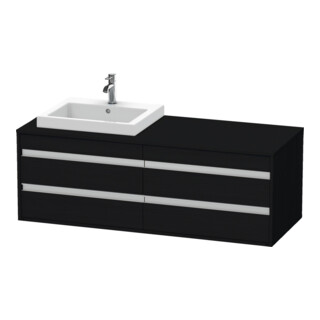 Duravit Waschtischunterschrank Ketho 140x55x49,6cm, f EWT, 4 La, B li, Ei sw
