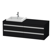 Duravit Waschtischunterschrank Ketho 140x55x49,6cm, f EWT, 4 La, B li, Ei sw