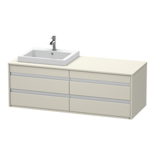 Duravit Waschtischunterschrank Ketho 140x55x49,6cm, f EWT, 4 La, B li, Tau