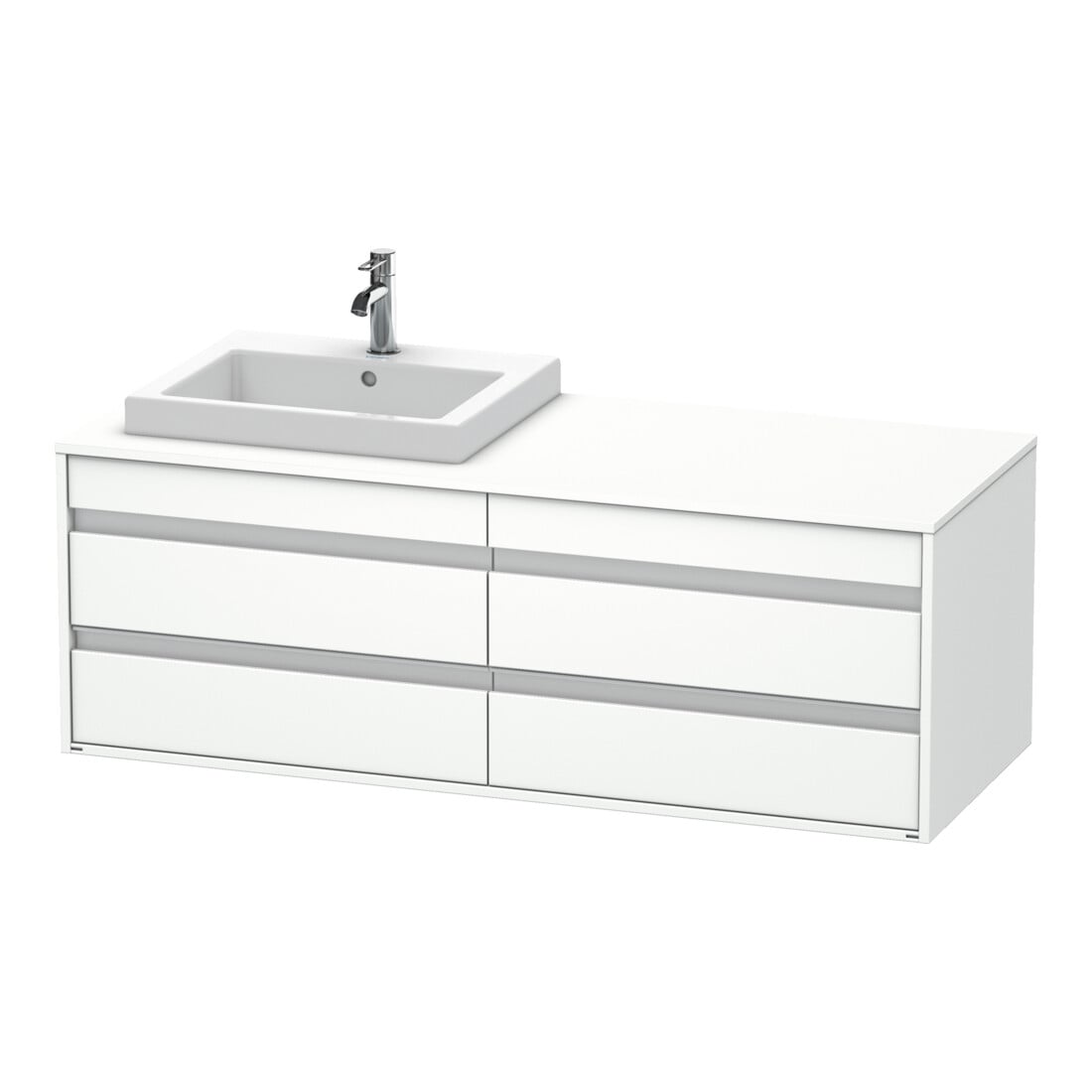 Duravit Waschtischunterschrank Ketho 140x55x49,6cm, f EWT, 4 La, B li, we ma