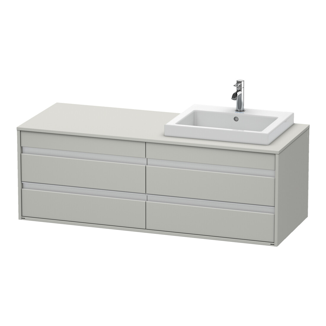 Duravit Waschtischunterschrank Ketho 140x55x49,6cm, f EWT, 4 La, B R, bg ma