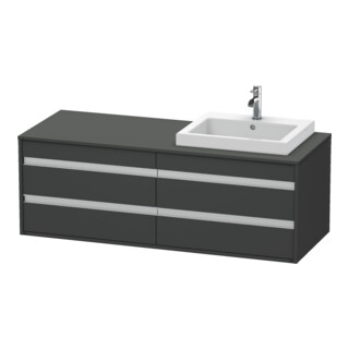 Duravit Waschtischunterschrank Ketho 140x55x49,6cm, f EWT, 4 La, B R, gr ma