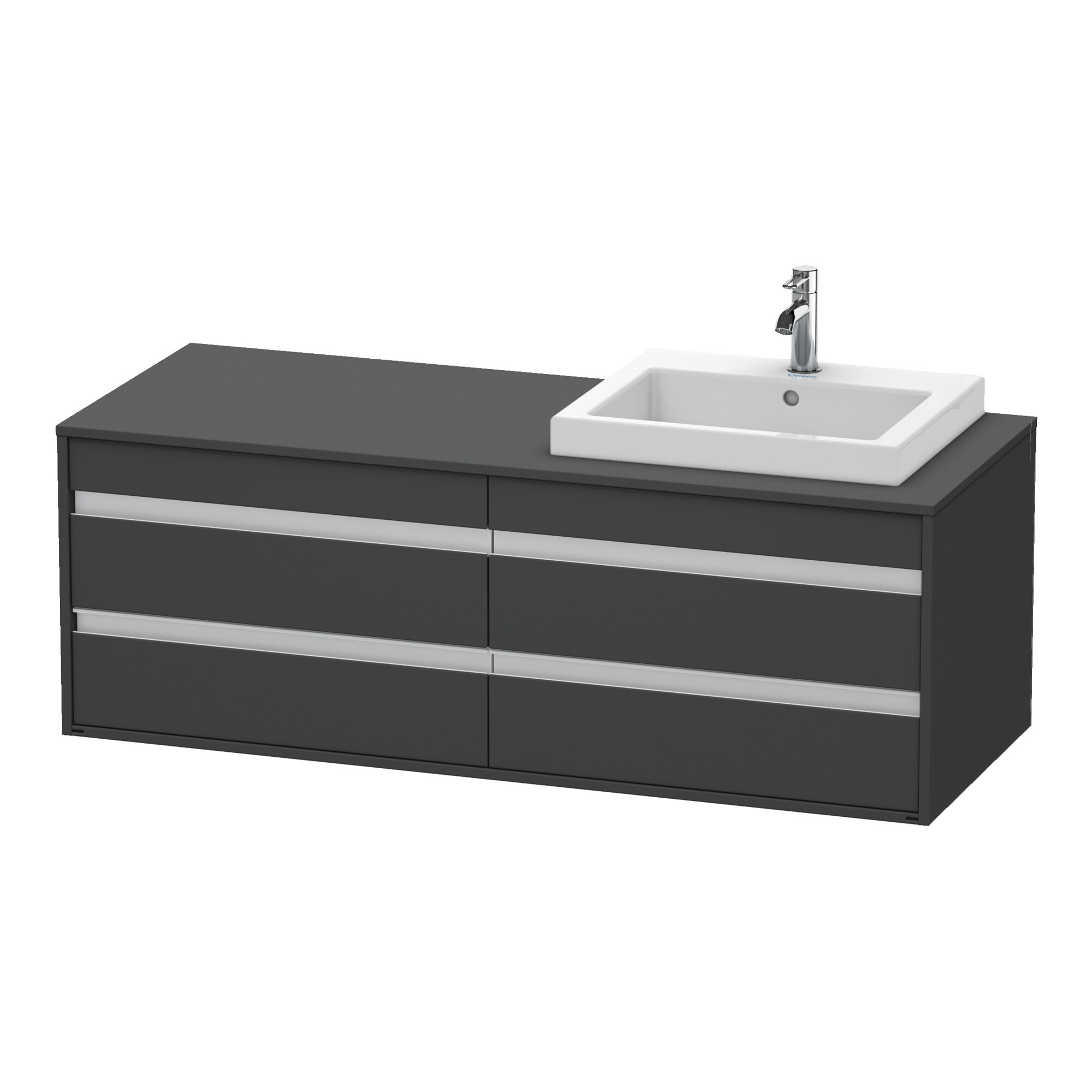 Duravit Waschtischunterschrank Ketho 140x55x49,6cm, f EWT, 4 La, B R, gr ma