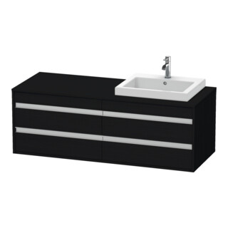 Duravit Waschtischunterschrank Ketho 140x55x49,6cm, f EWT, 4 La, B re, Ei sw