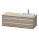 Duravit Waschtischunterschrank Ketho 140x55x49,6cm, f EWT, 4 La, B re, lei-1