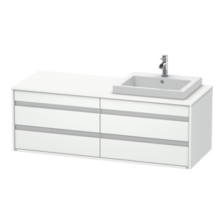 Duravit Waschtischunterschrank Ketho 140x55x49,6cm, f EWT, 4 La, B re, we ma