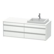 Duravit Waschtischunterschrank Ketho 140x55x49,6cm, f EWT, 4 La, B re, we ma