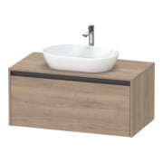Duravit Waschtischunterschrank Ketho.2 100x55cm, E ma, Pl m 1 Ausschn, wandhängend