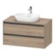 Duravit Waschtischunterschrank Ketho.2 100x55cm, E ma, Pl m 1 Ausschn, wandhängend-1