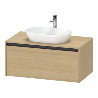 Duravit Waschtischunterschrank Ketho.2 100x55cm, E N, Pl m 1 Ausschn, wandhängend