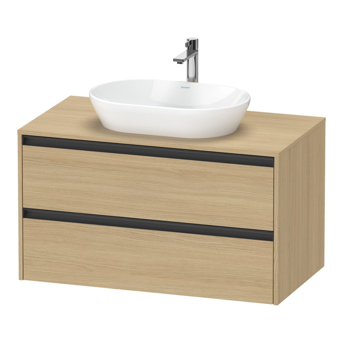 Duravit Waschtischunterschrank Ketho.2 100x55cm, E N, Pl m 1 Ausschn, wandhängend