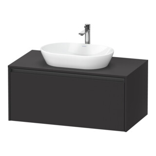 Duravit Waschtischunterschrank Ketho.2 100x55cm, gra m, Pl m 1 Ausschn, wandhängend