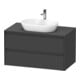 Duravit Waschtischunterschrank Ketho.2 100x55cm, gra m, Pl m 1 Ausschn, wandhängend-1