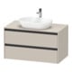Duravit Waschtischunterschrank Ketho.2 100x55cm, T m, Pl m 1 Ausschn, wandhängend